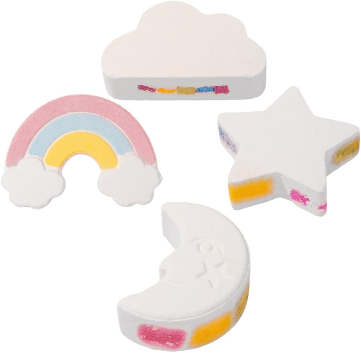 BUTIFULSIC 4Pcs Salt for Bathing Essential Oil Bath Supply Shower Steamer Cloud Shaped Bath Bubble Bathing Bubble Bathing Salt Small Bath Salt Sea ​​Salt image number 3