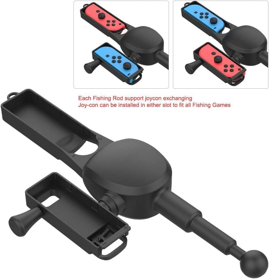 Fishing Rod Compatible with Nintendo Switch,Fishing Game Accessories Compatible with Nintendo Switch Legendary Fishing image number 1