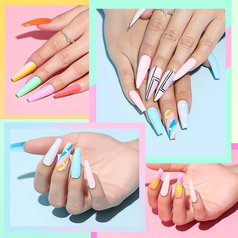 CANNI CC2 Gel Nail Polish Set, 30 Pcs 9Ml White Pink Nude Blue Pastel Gel Polish Kit Soak off LED Natural Nail Polish Set Nail Art Starter Manicure Salon DIY at Home image number 3