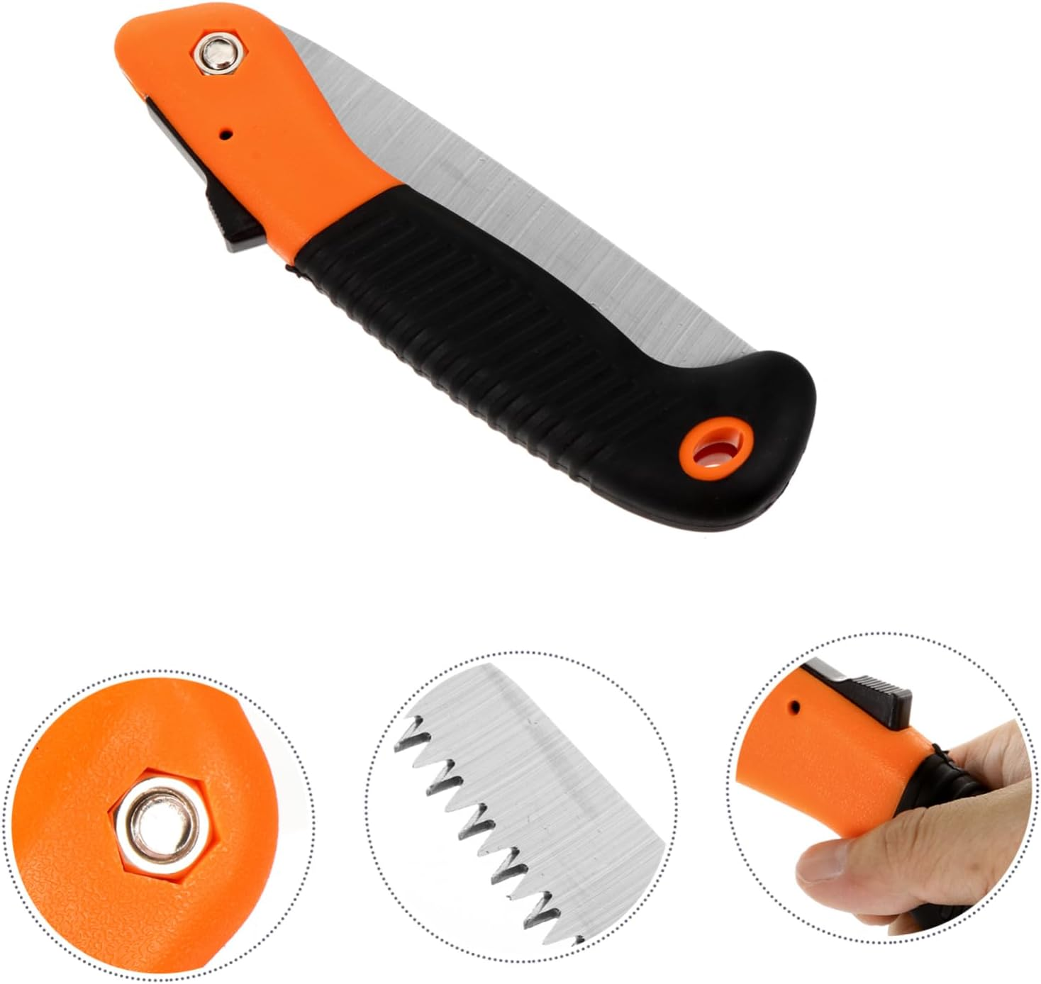 BCOATH Folding Pruning Saw Impact Hardened Blade for Dry Wood Cutting Versatile Woodworking Hand Saw for Camping Gardening and DIY Projects image number 3