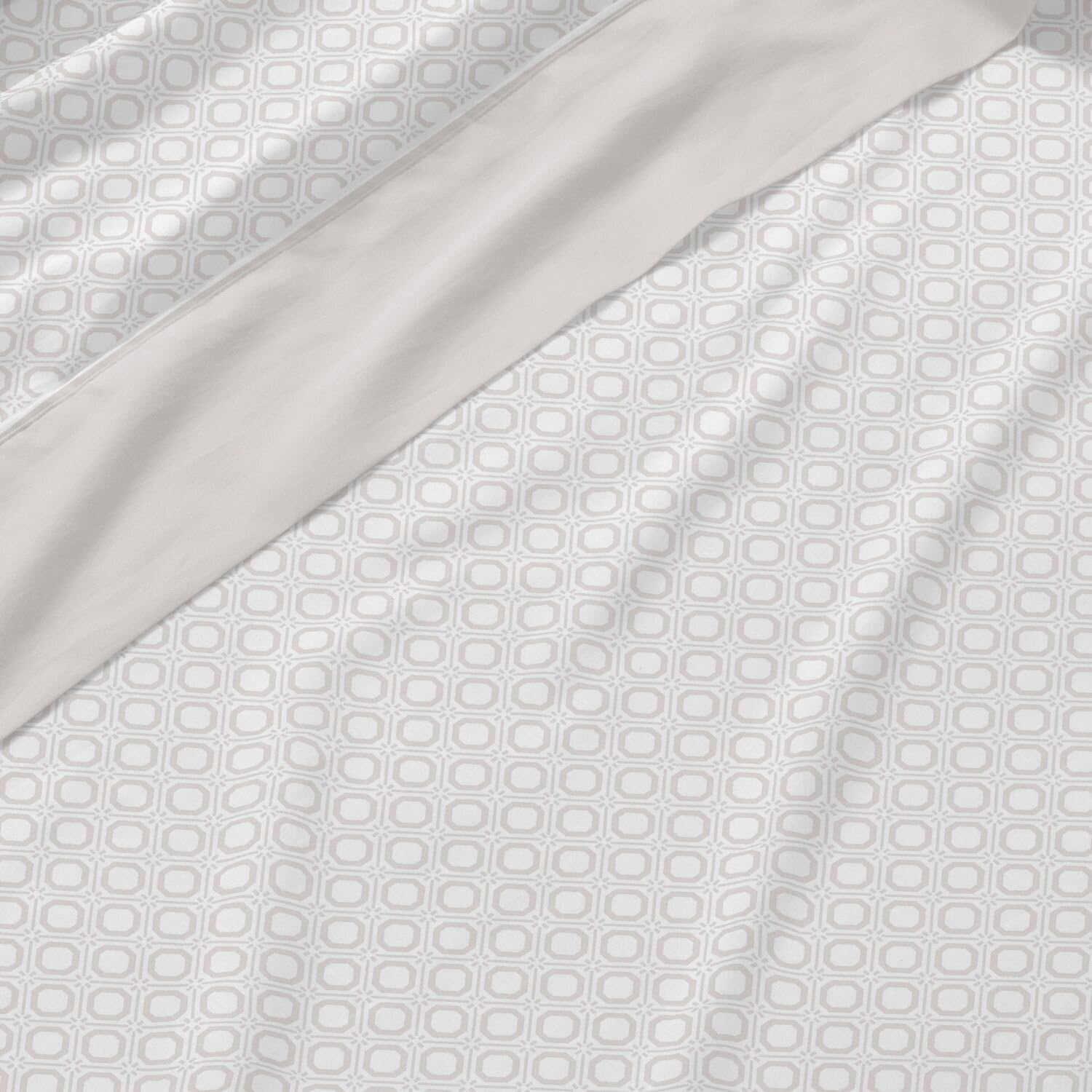 Burrito Blanco | Bedding Set | 90 Cm Bed (+ Sizes Available) | 100% Cotton | Design 624 | Stone Colour (90 X 190/200 Cm)