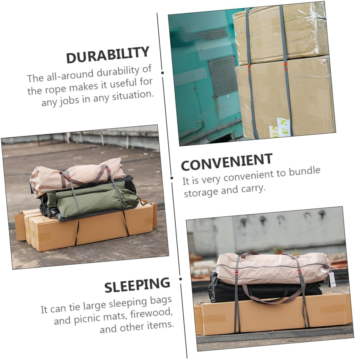 BESTYASH 8Pcs Luggage Strap for Travel Luggage Lashing Straps Outdoor Camping Equipment Tie image number 3