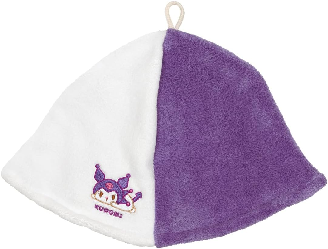 Skater BSHT1-A Sauna Hat, Quick Drying, Water Absorbent, 25.2 Inches (64 Cm), Hair Drying Towel, Chromi, Funyumaru, Sanrio image number 6