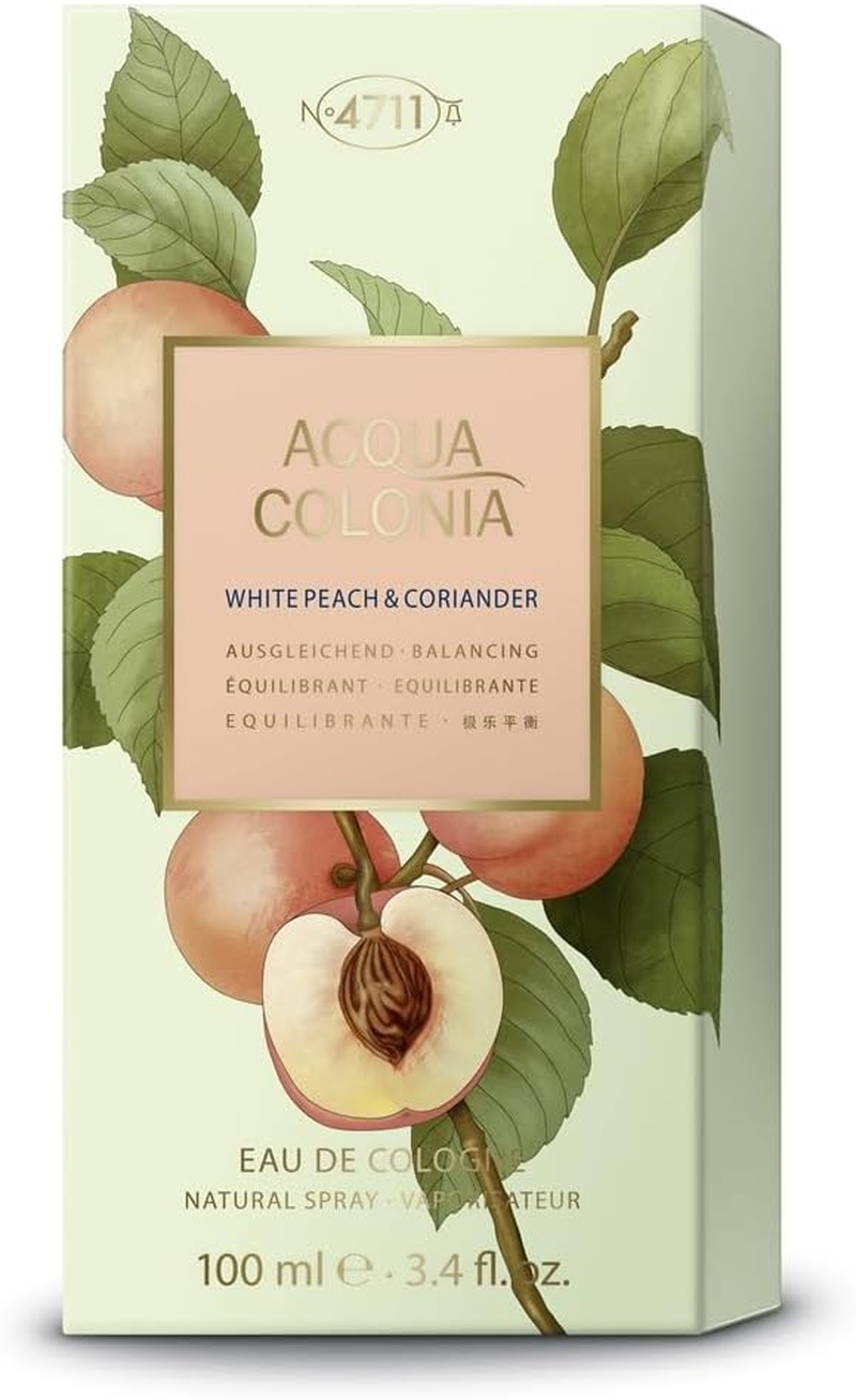 4711 Acqua Colonia - White Peach and Coriander by Muelhens for Unisex - 3.4 Oz EDC Spray
