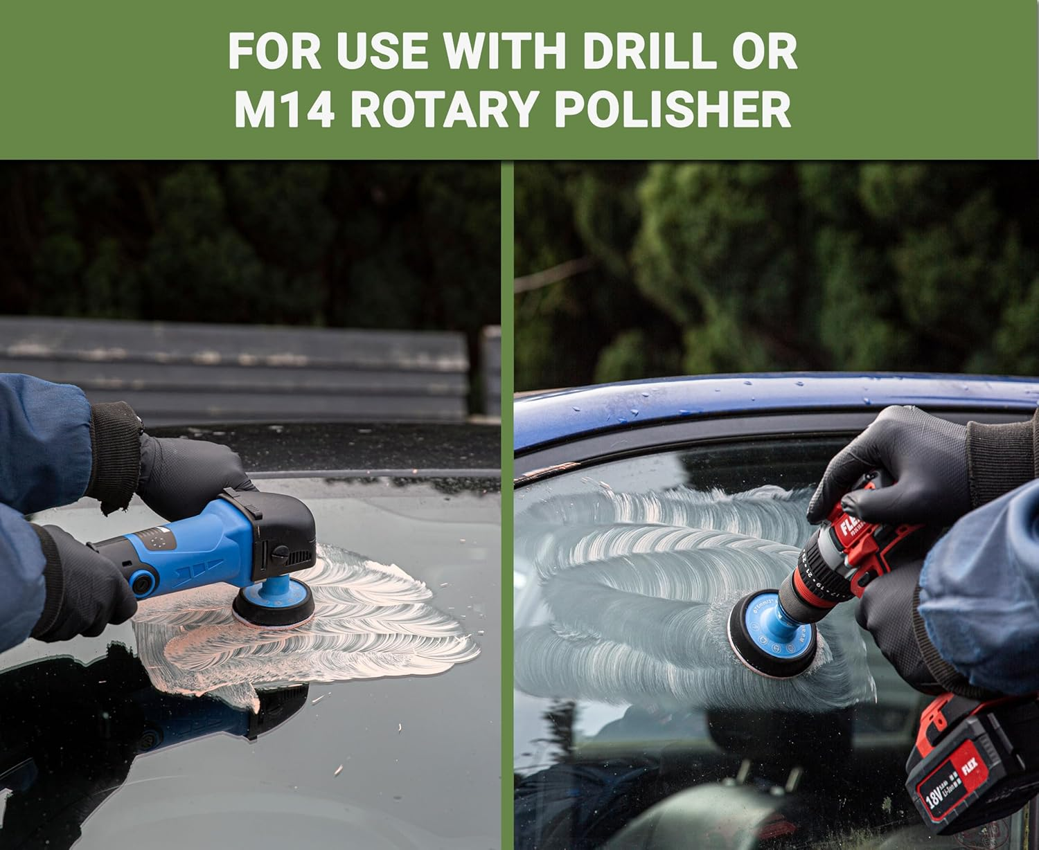 GLASS POLISH DIY 75Mm Windscreen Scratch Removal Kit for All Car Glass, Removes Deep Scratches, Wiper Blade Damage & Haziness, Restores Clear Visibility (Drill or Polisher) image number 6