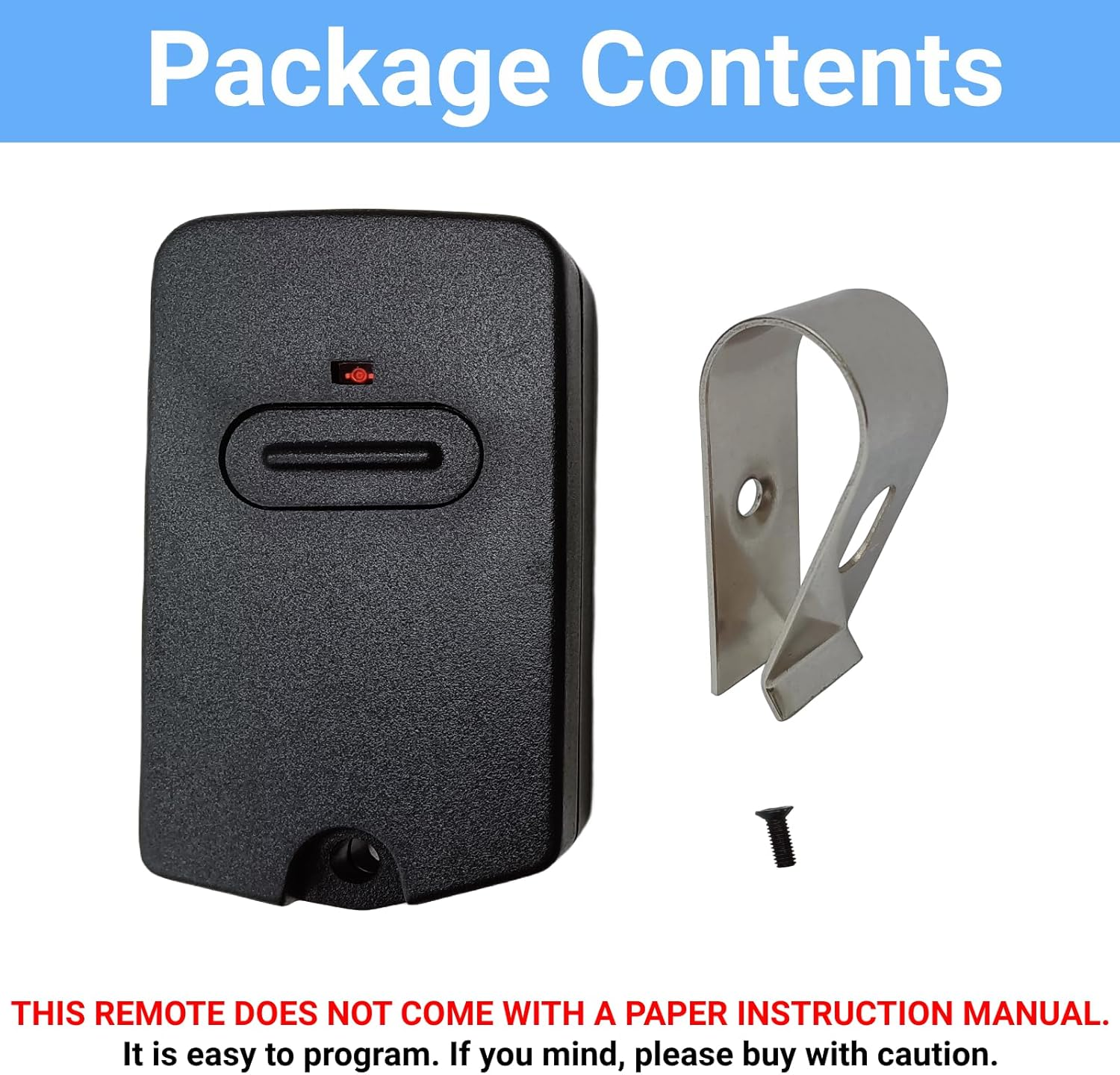 QSDIYRF Garage/Gate Remote Replacement for MPC2 TX318 318Mhz 3-Position 9 Dip Switches Garage Door Remote (Red LED Indicator, No Paper Instruction Manual) image number 5