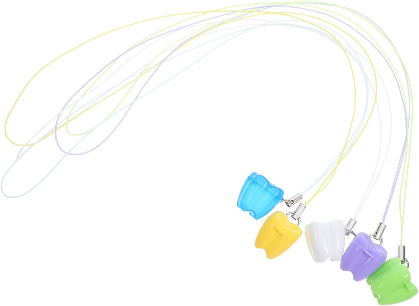 Sosoport 5Pcs Tooth Storage Organizer Box Portable Plastic Tooth Holder Collection for Memory Preservation