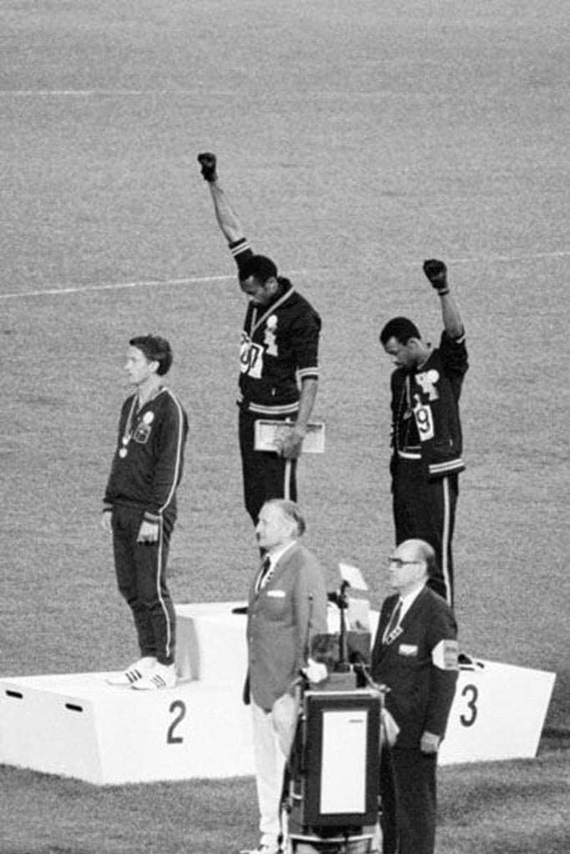 Buyartforless Mexico Olympics 1968 Black Power Salute 36X24 Tommie Smith John Carlos Historic Art Print Poster image number 1