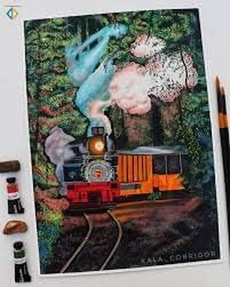 BRUSTRO Artists Gold Taklon Brushes Set of 10| Ideal for Acrylics, Oil Paintings, Watercolour | Long Handle, Bright, Filbert, Flat, Round, Professional Art, School, Office Use. image number 2