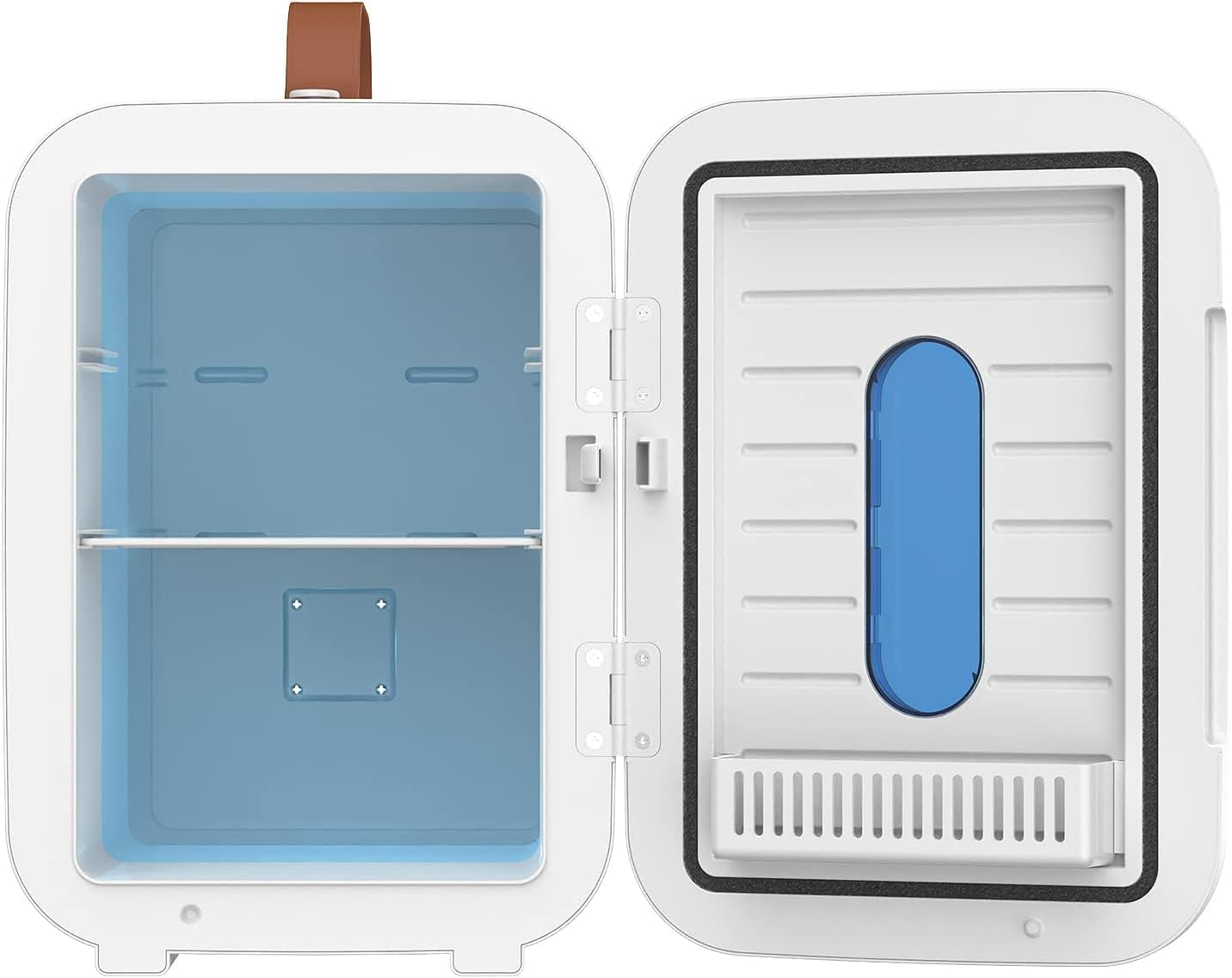 10L Portable Mini Fridge, Compact Car Refrigerator, Skincare Cosmetic Beauty Makeup Personal Fridge, White image number 3