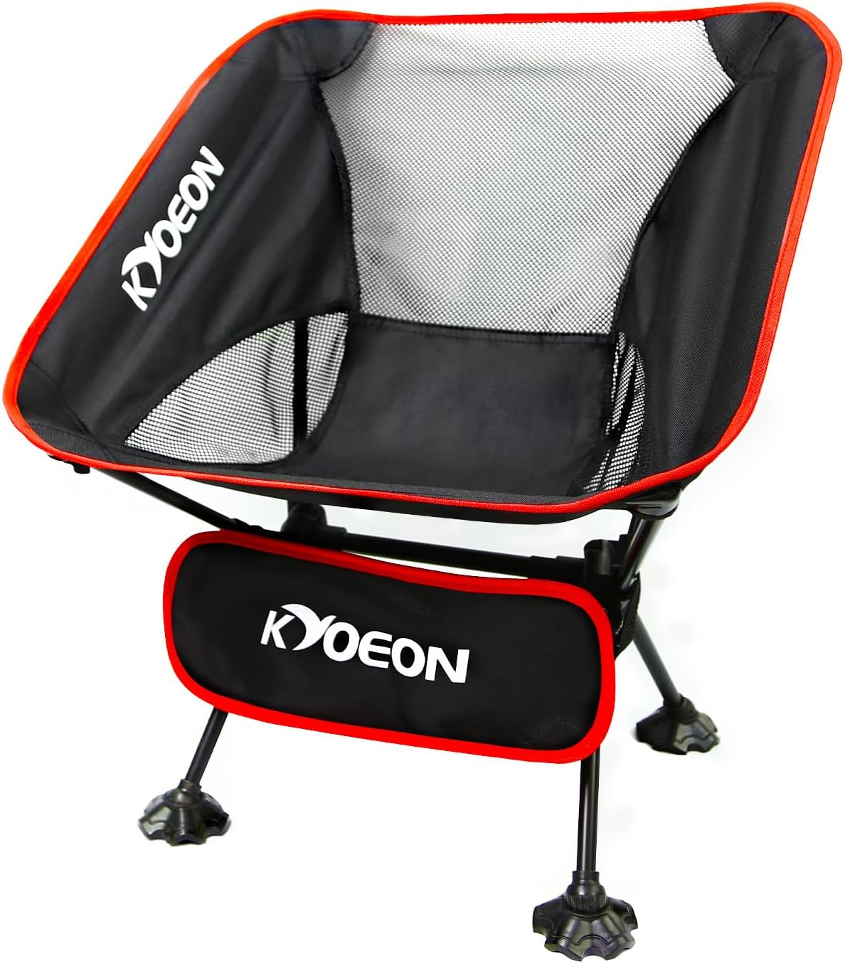 Foldable Camping Chair, Ultralight Beach Chair, 150 Kg Durable Folding Backpacking Chair with Robust Frame and Comfortable Backrest for Outdoor, Beach, Picnic, Hiking, Lawn image number 6