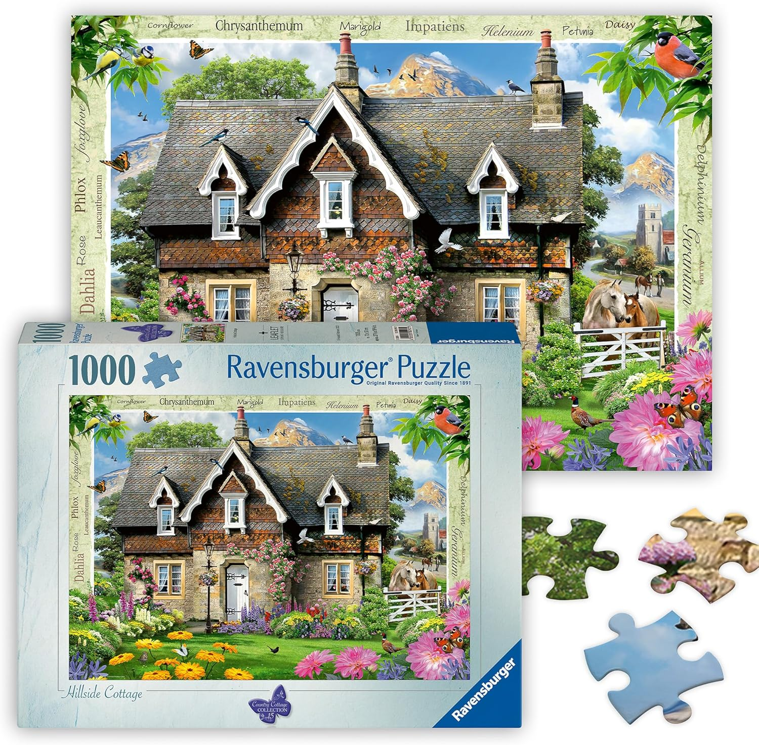 Ravensburger - Hillside Cottage Puzzle 1000 Pieces image number 3