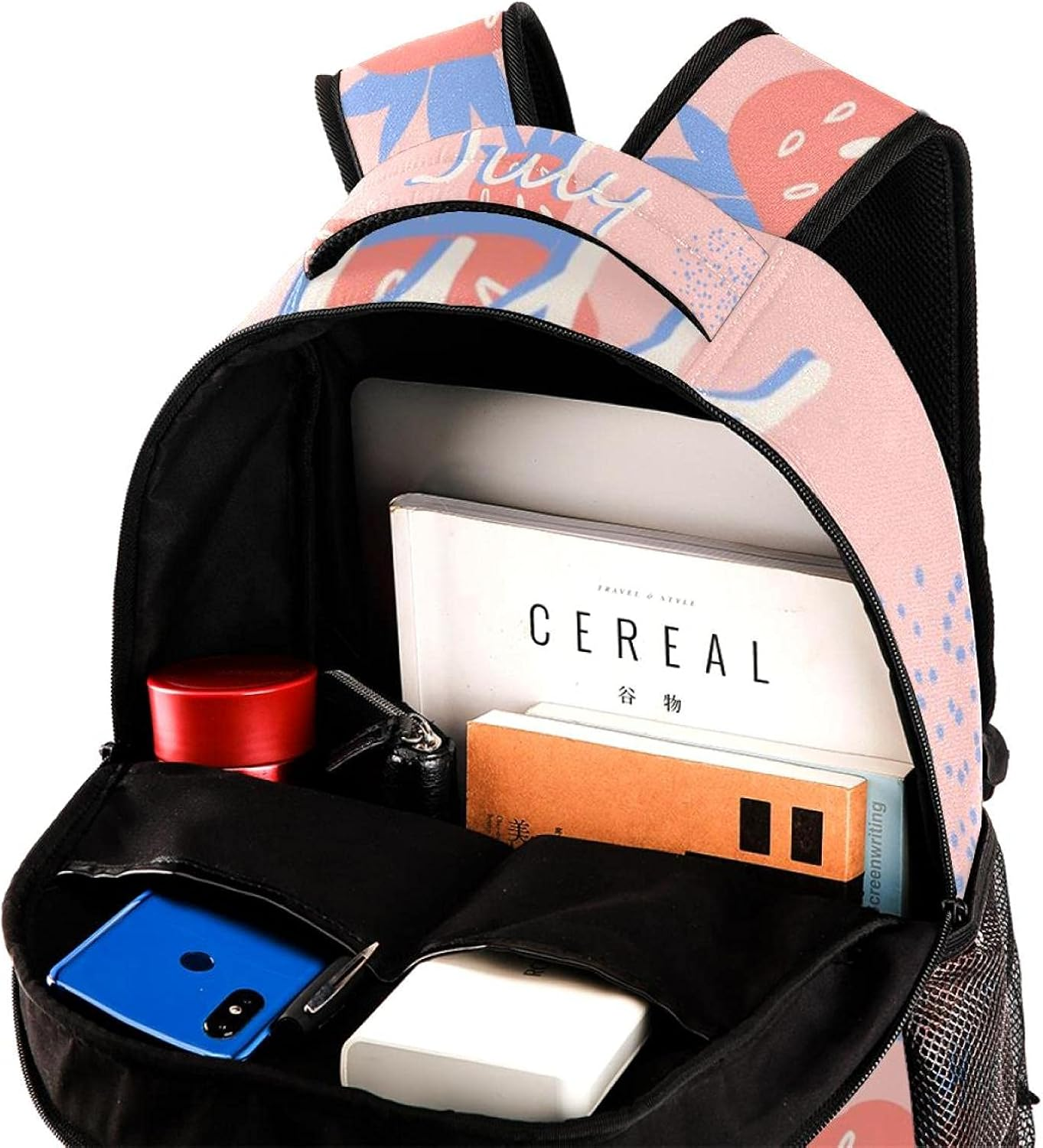 July Strawberry Backpack Students Shoulder Bags Travel Bag College School Tote Backpacks image number 5