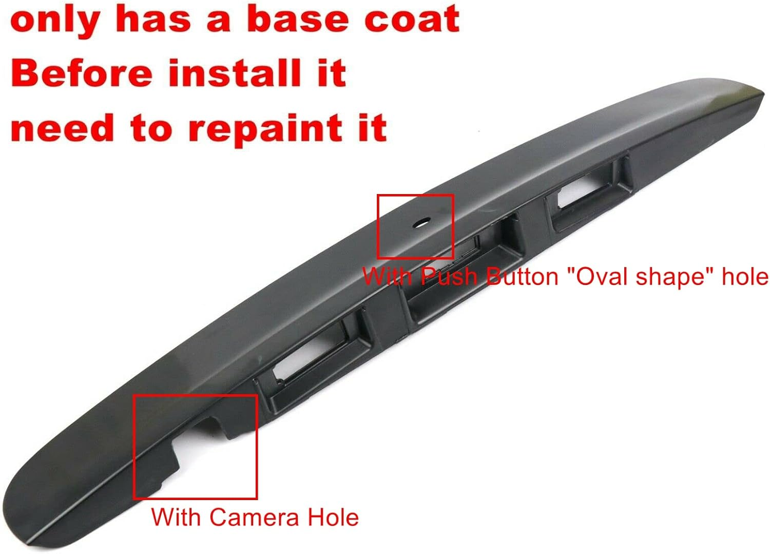 Tailgate Door Handle Garnish Cover Moulding (Matte Black) Compatible with Nissan Dualis (Ti/Ti-L) J10 2007 2008 2009 2010 2011 2012 2013 2014 (High Configuration) image number 6