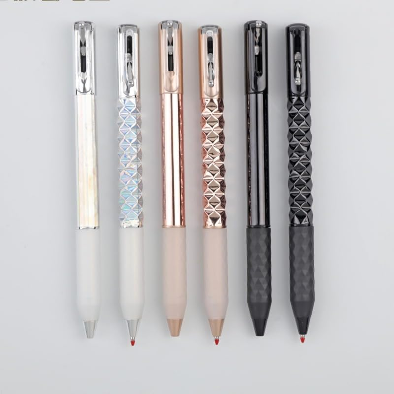 Geometric Deformation Gel Pens 0.5Mm,Shape Shifting Switchpen Retractable Anamorphic Quick Dry Neutral,For Writing and Drawing School Office Gifts 3Pcs.