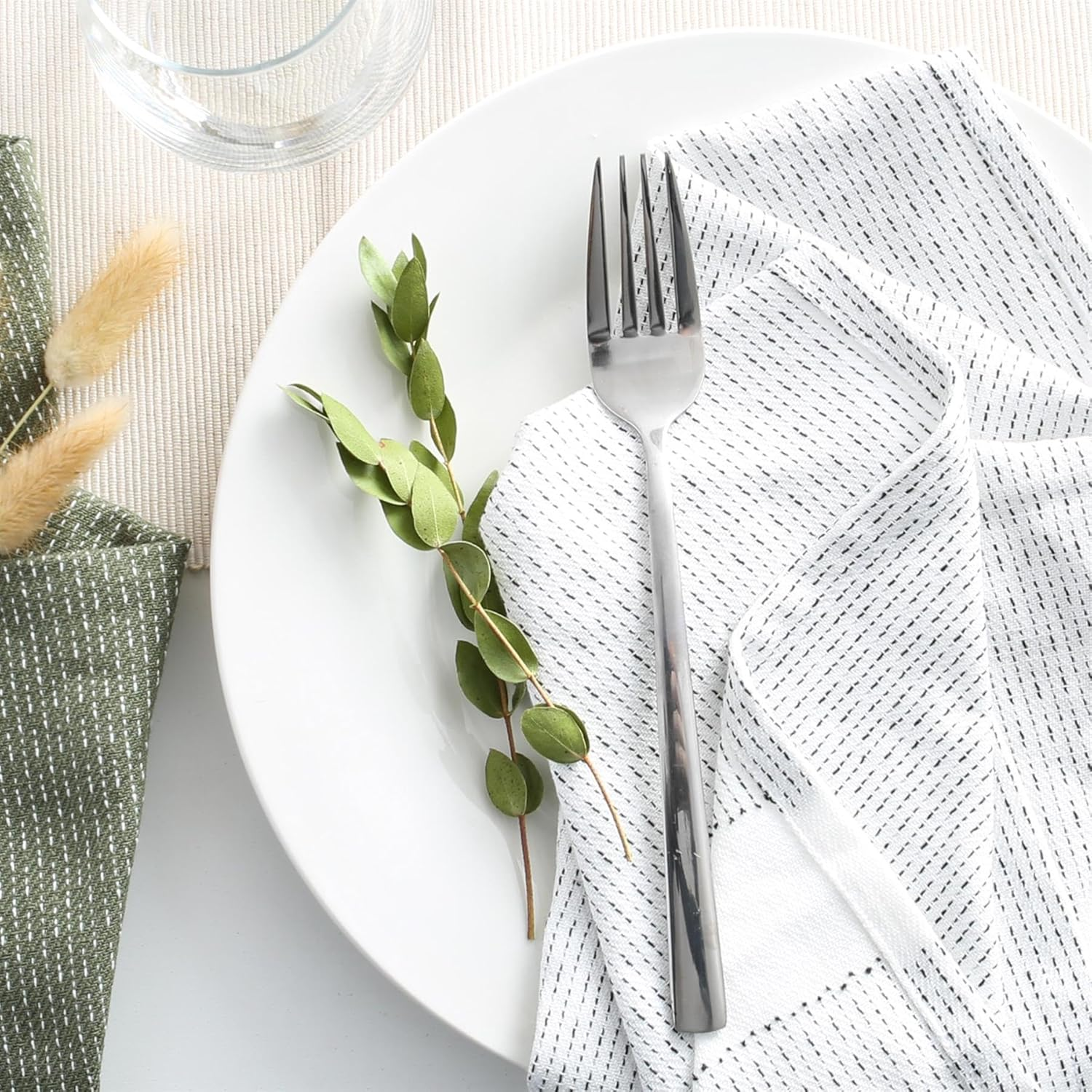 Argon Tableware Tondo Stainless Steel Dinner Forks - 21.5Cm - Pack of 6 - Silver Dining Forks High Polished Metal Dishwasher Safe 6-Piece Table Cutlery Set