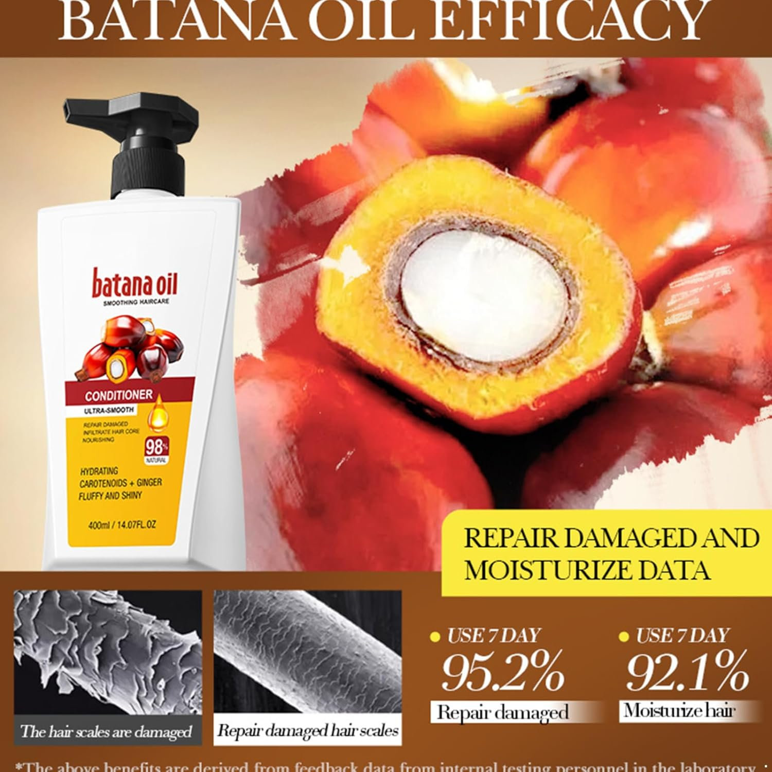 Riismen Batana Oil Hair Mask 1 Piece Hydrating Formula for Dry Damaged Hair Repair for Silky Softness and Manageable Frizz Control Unisex White One Size