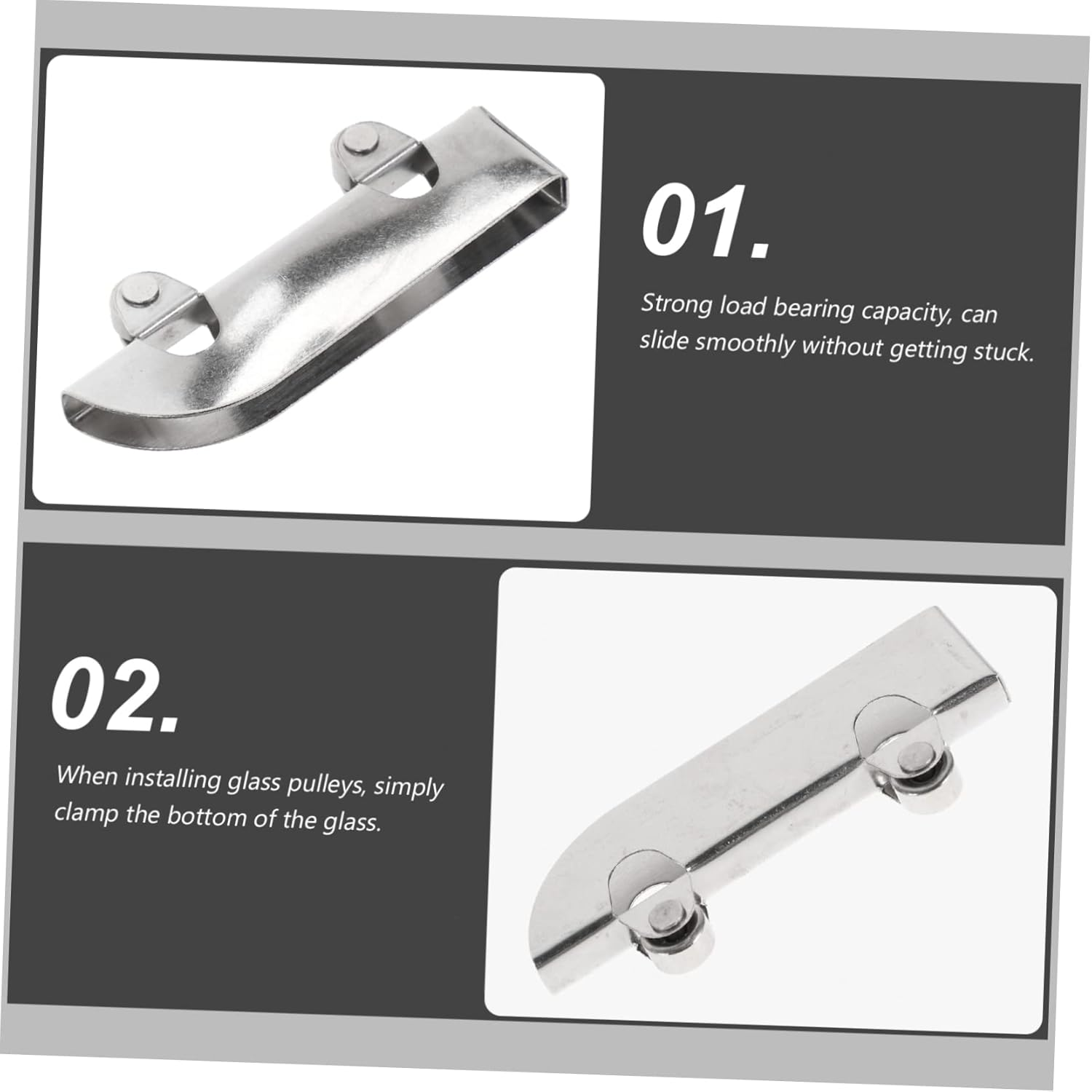 TEHAUX 36Pcs Sturdy Steel Sliding Glass Door Roller High Load Capacity Easy Installation for Cabinets Showcases image number 4