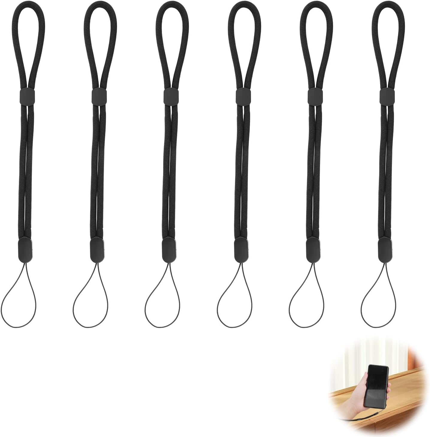 6 Pcs Wrist Strap Lanyard - Adjustable & Secure Wrist Strap Lanyard for Mobile Phones, Perfect for Everyday Use, Travel, Gym & Outdoor Activities, Design for Keys, Cameras, Gaming Consoles & More image number 6