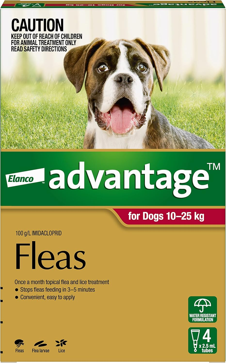Advantage Fleas for Dogs 10 - 25Kg - 4 Pack image number 1