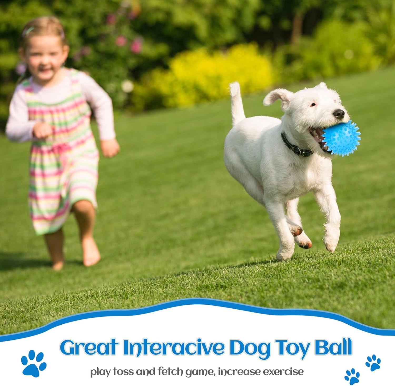 Vatrepeo 12Pack Squeaky Dog Toys Spiky Dog Balls for Aggressive Chewers Cleans Teeth and Promotes Dental and Gum Health for Pet Squeaker Ball Toys image number 3