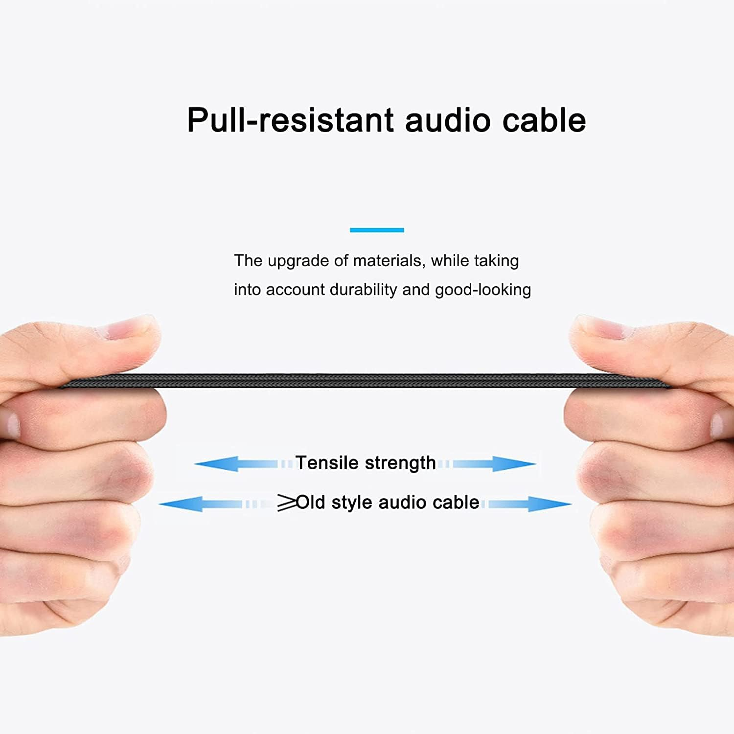 Adhiper Replacement Cable for Logitech G433/G233/G Pro/G Pro X/Hyperx Cloud Alpha/Cloud Mix Compatible with Ps4/Xbox One/Nintendo Switch Headphone Audio Extension Cable(Black, 2 M /6.5 Feet) image number 4