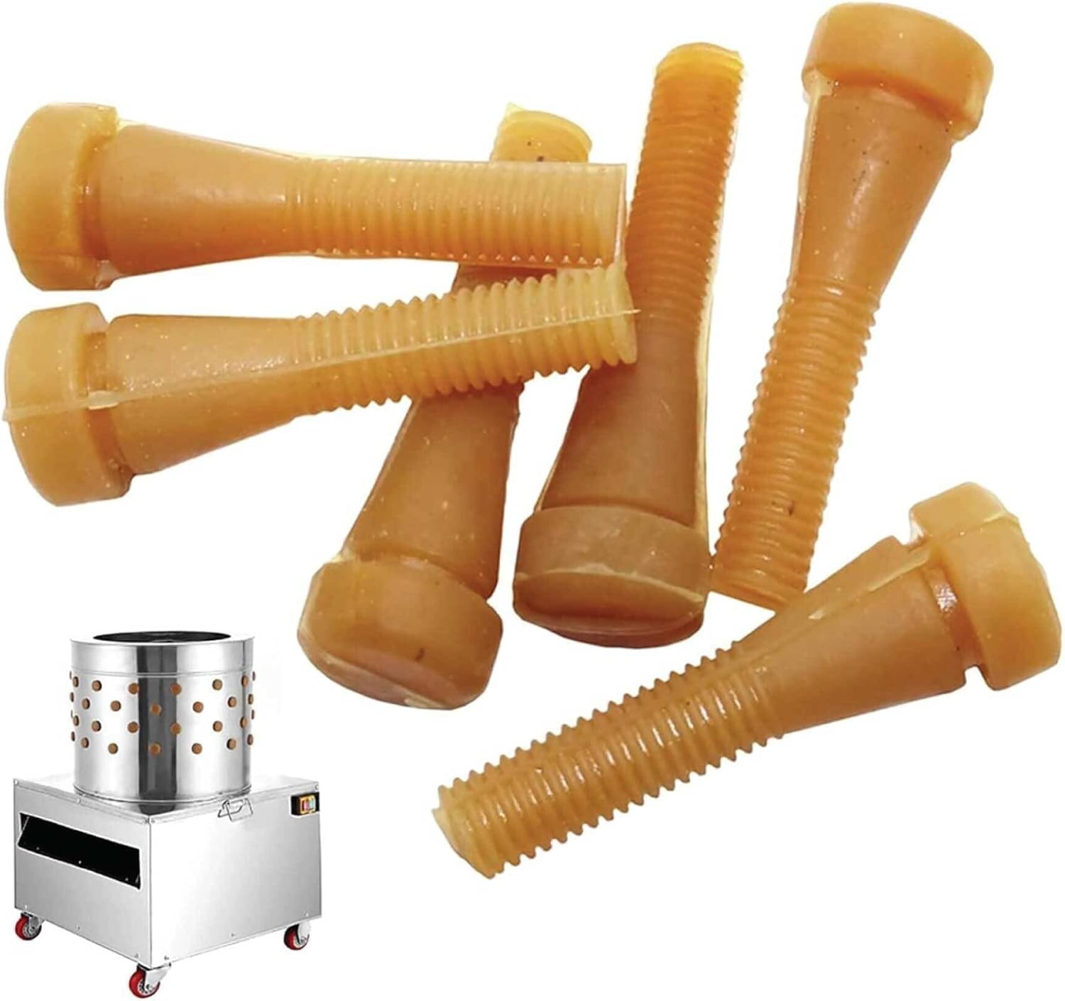 100 Large Replacement Rubber Fingers for Chicken Plucker - Poultry Feathers image number 2