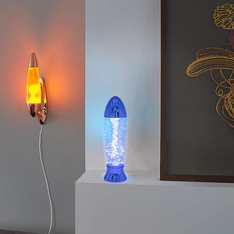 Yakii 10.5" Tornado Lamp LED Color Changing,Tornado Maker Science Toy, Battery/Usb Cable Operated, Blue image number 5