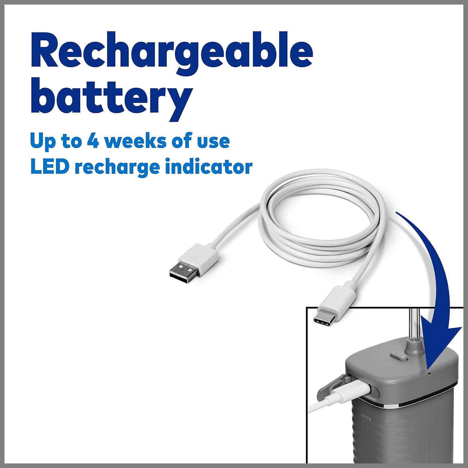 Waterpik Cordless Slide Professional Water Flosser, Portable Collapsible for Travel and Storage, with Travel Bag and 4 Tips, ADA Accepted, Rechargeable and Waterproof, Modern Gray WF-17CD017-1 image number 3