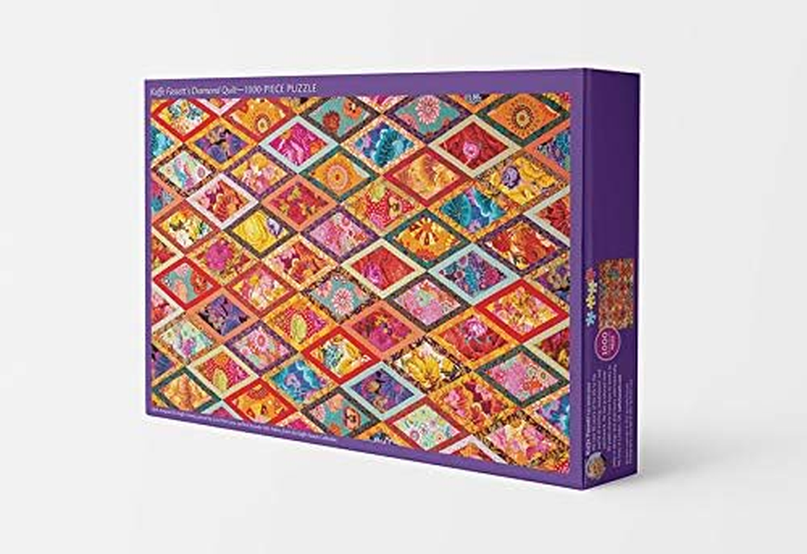 Kaffe Fassett'S Diamond Quilt Jigsaw Puzzle for Adults: 1000 Piece image number 1
