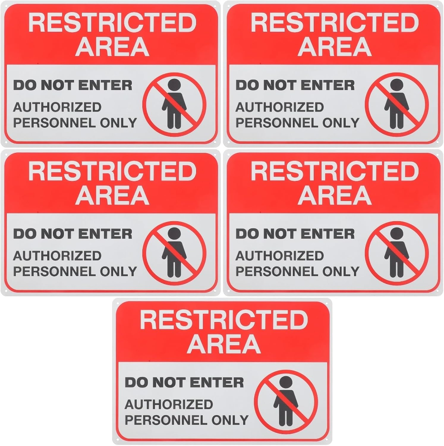 Gatuida Do Not Enter Warning Sign - Iron Safety Caution Sign For, Garden, Office, Indoor Outdoor Use, 11.8" X 7.9"