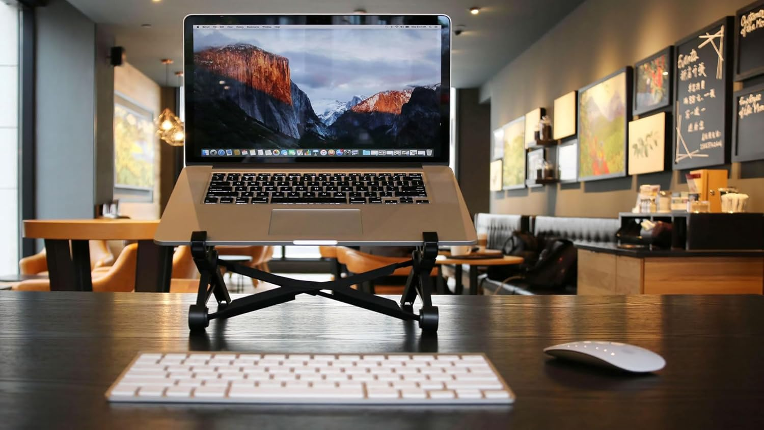 NEXSTAND K2 Laptop Stand for Desk, 8-Levels Adjustable Height Ergonomic Laptop Riser, Ventilated Computer Stand Holder Compatible with Macbook Air Pro, Dell, 10-17&rdquo; Laptops image number 2