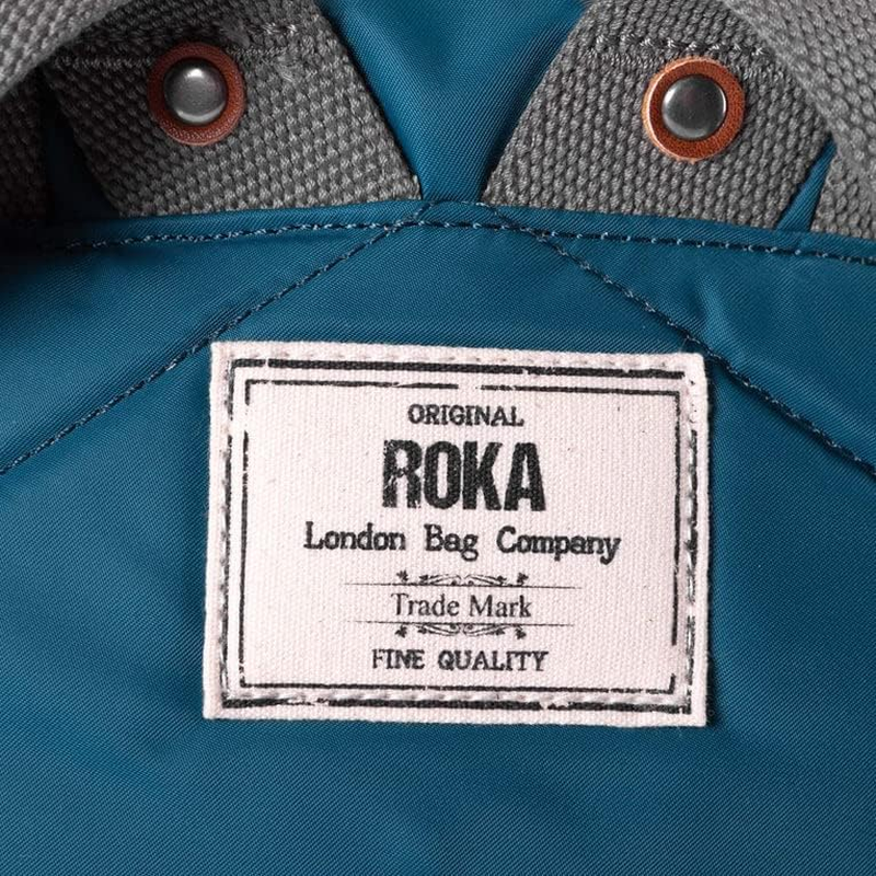 Roka London Canfield B Small Sustainable Nylon Backpack - Canal image number 2