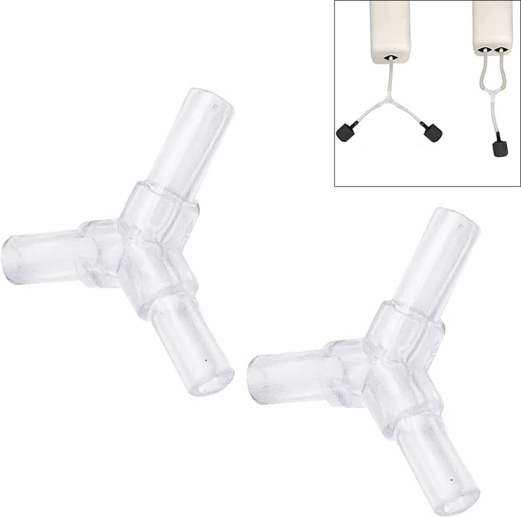 3-Way Control Lever Valve Distributor Splitter for Aquarium, 5Pcs Transparent, Tubing Connector Hose Fittings for Pumps and Filters image number 3