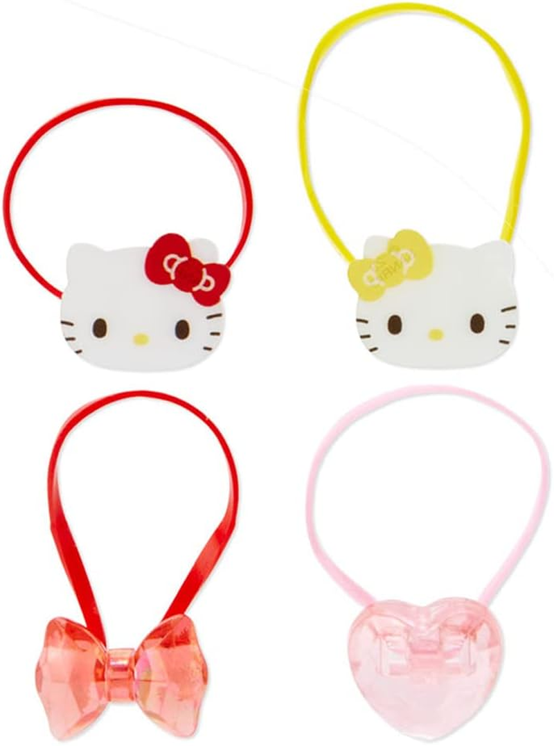 Sanrio 932990 Hello Kitty Mini Hair Elastics, Set of 4 image number 5