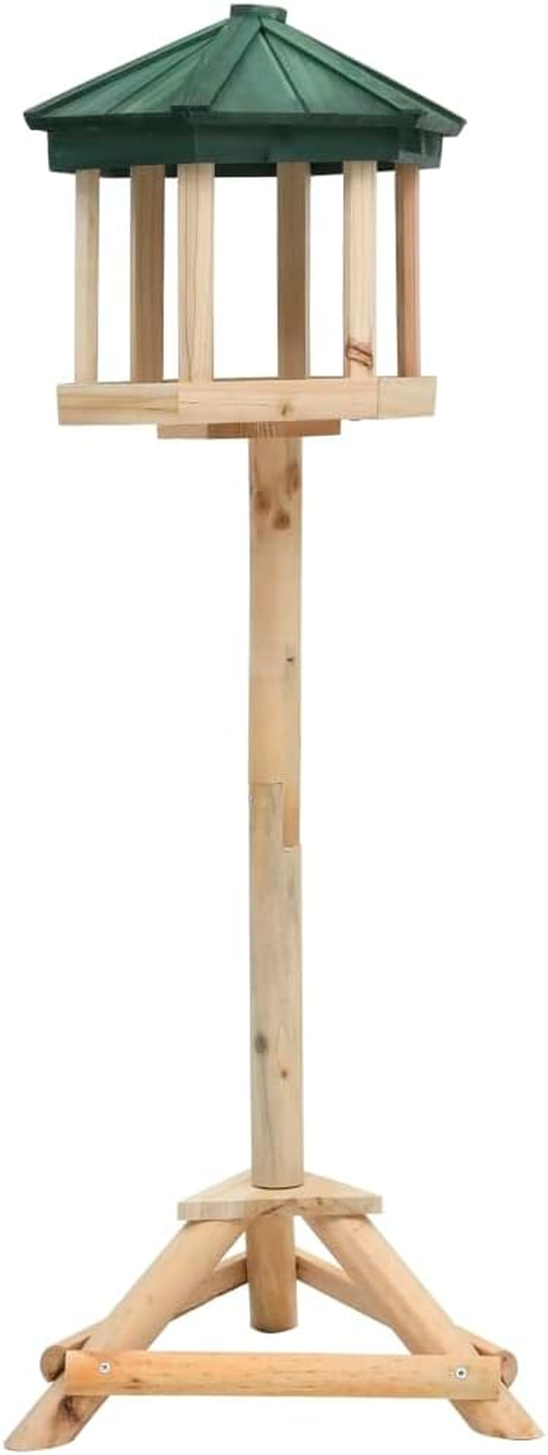 Standing Bird Feeder Solid Firwood 33X110 Cm Outdoor Garden Decor Wildlife image number 1