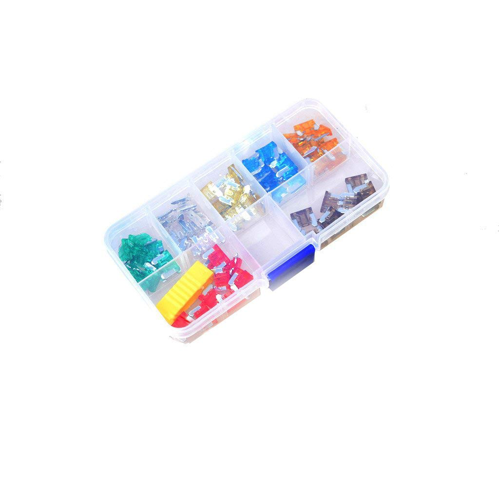 Auto Mini Size Blade Fuse 70Pcs 5A 7.5A 10A 15A 20A 25A 30A Assortment Set for Car Truck Motor ATM Box, Add-A-Circuit Fuse Holder, APS ATT Low Profile ATM LP FUSETAP ｡ｭ