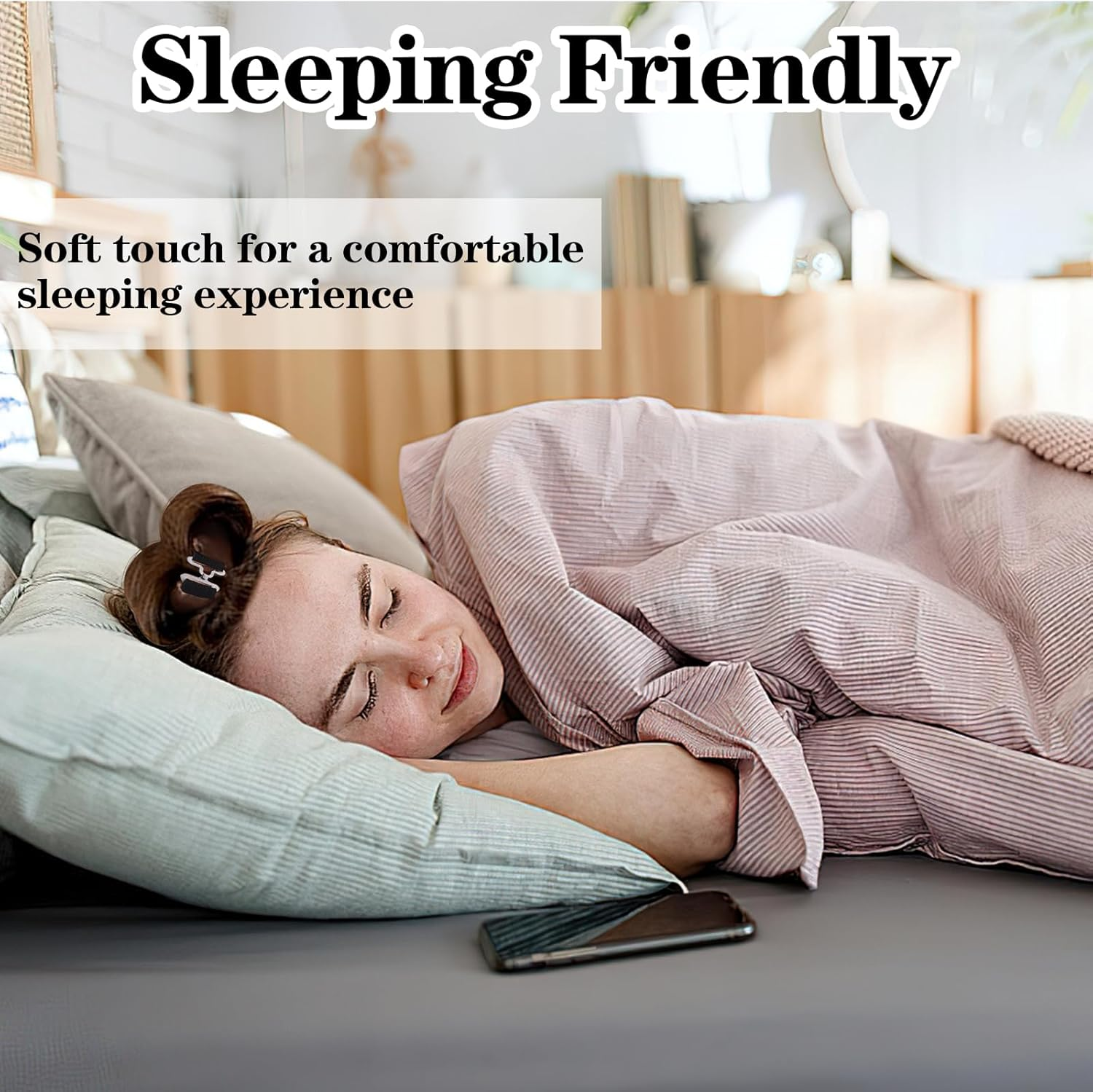 TAIHOBO 9 Pieces Curlers Overnight Set, Heatless Curls Band, Soft and Comfortable, Non-Damaging Curls without Heat for Hair, Zoned Hair Noodle for Various Hairstyles Can Be Created image number 2