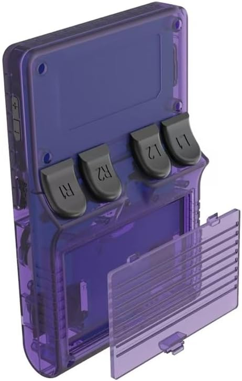 R40S Pro Retro Game Console,Portable Handheld Video Game Console ，3.5 Inch IPS Screen with 256G Card &30000+ Games,Built in 45 Emulators,3800Mah Battery (Purple) image number 4