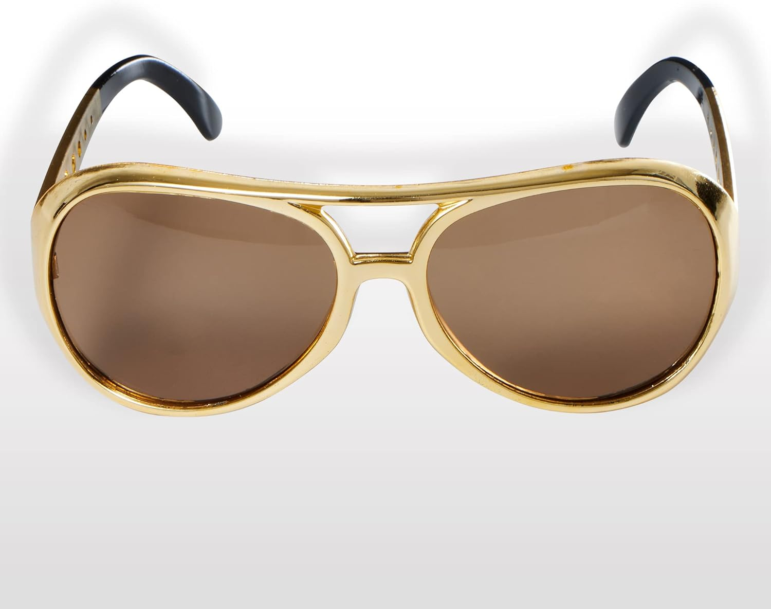 Spooktacular Creations Gold Sunglasses Disco Glasses, 50&rsquo;S 60&rsquo;S 70'S Glasses for Halloween Party Costume Rockstar Accessories, Gold Celebrity Sunglasses for Women and Men image number 5