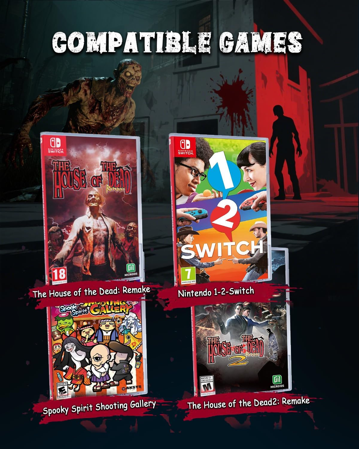 Nargos Shooting Game Gun Controller for Nintendo Switch 2, Gaming Accessory image number 6