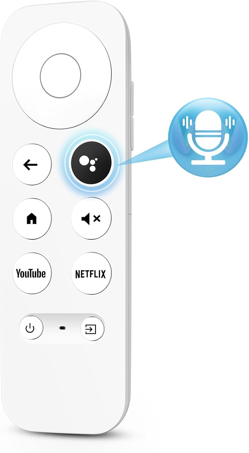 Voice Remote for Google Chromecast TV, G9N9N Replacement Remote Control for Google TV Google 4K HD Streaming Stick, GA01920-US, GA01409-US, GA01923-US, Ga01919-Us(Only for Snow Chromecast Google) image number 3