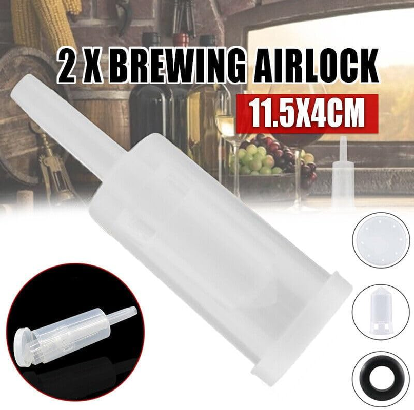 AIMALL 2 X Brewing Air Lock Airlock 3-Pieces Type Home Brew Beer Wine with Grommet FP image number 6