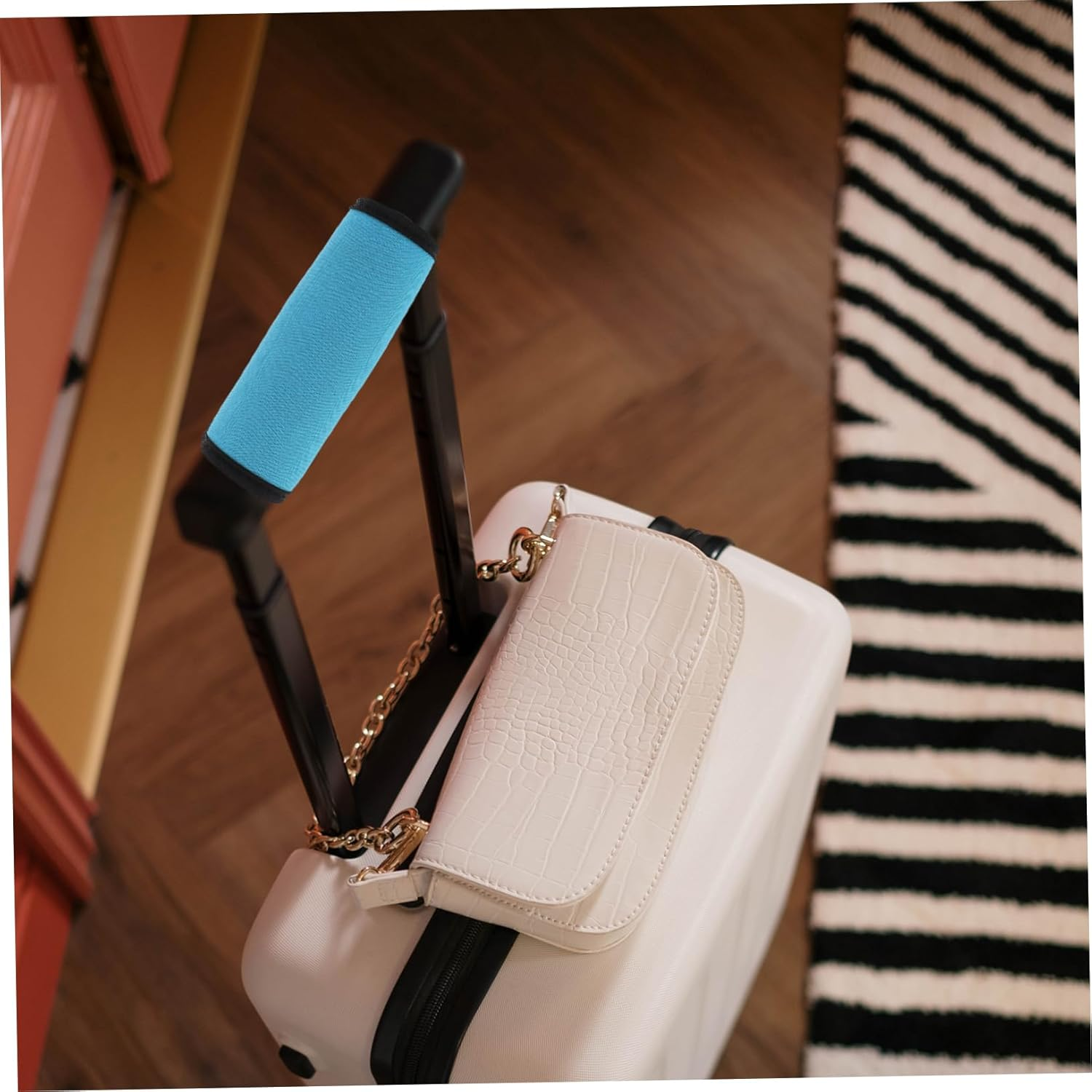 Holibanna 2Pcs Luggage Handle Wraps for Travel Hand Protectors Decorative Covers Go Wraps Neoprene Material Easy to Use Bright image number 1