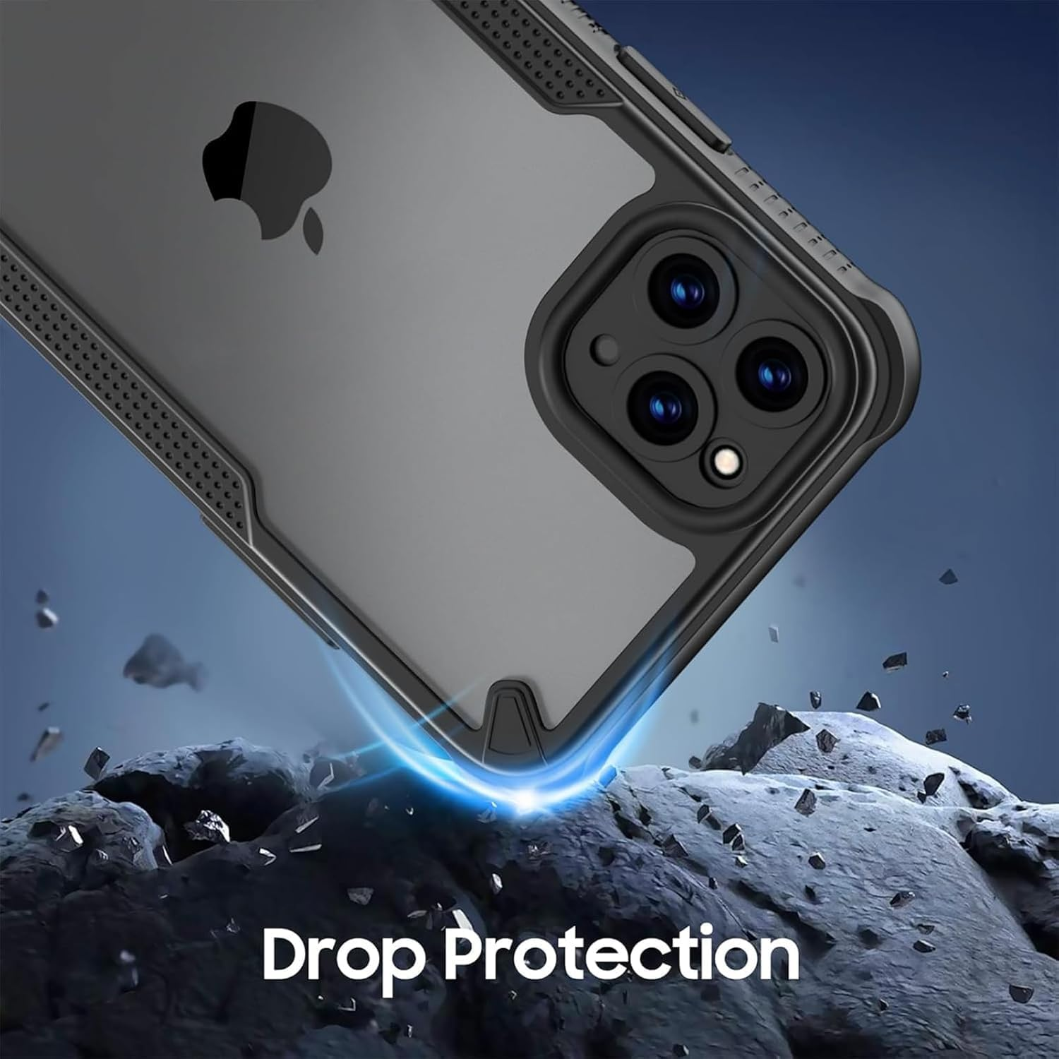 RUNGOS for Iphone Xs Max Case Translucent Matte [Remarkable Mil-Grade Shockproof] [Slim Fit, Anti-Slip Side] [Wireless Charging] 10Ft Drop Tested Bumper Cover for Iphone Xs Max Phone Case 2018 image number 3