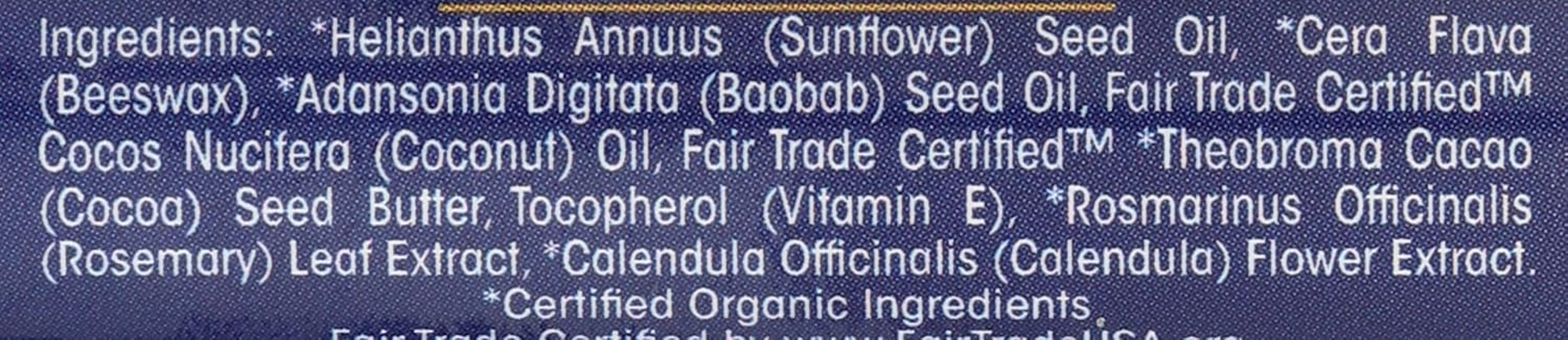 Eco Lips Unflavoured Organic Lip Balm 4.25 G image number 3