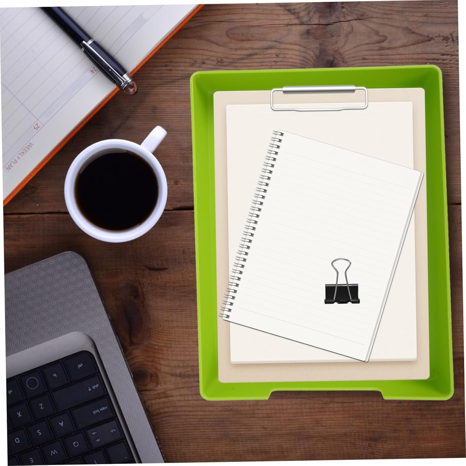 Sewroro Multipurpose Office Desk Paper Tray Organizer File Tray Desk Accessories Organizers Desktop Storage Box image number 5