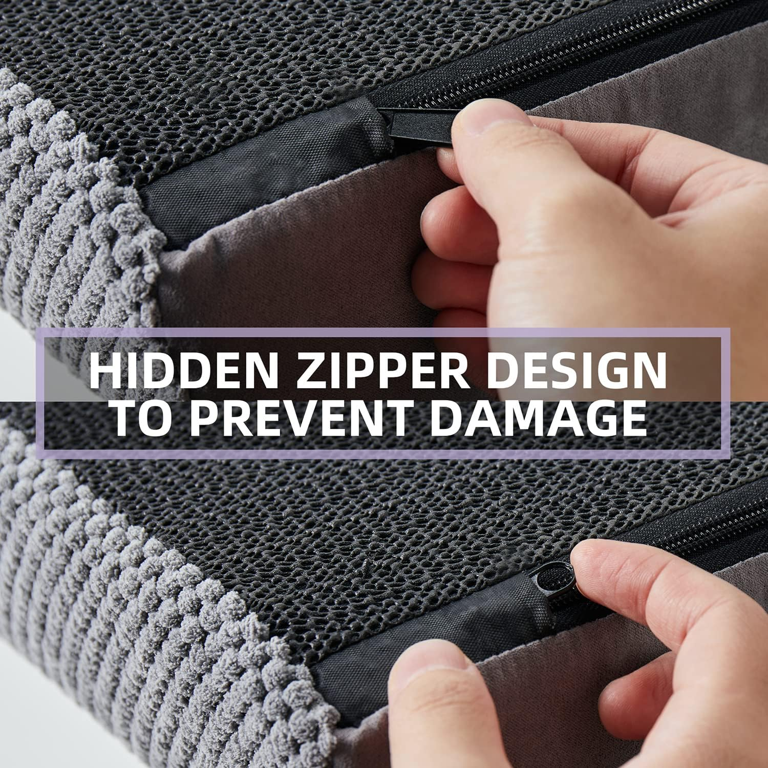 Chic Threads Dog Stairs for Small Dogs, 3-Step Dog Stairs for High Beds and Couch, Pet Steps for Small Dogs and Cats，Non-Slip Stable Indoor Dog Steps image number 2