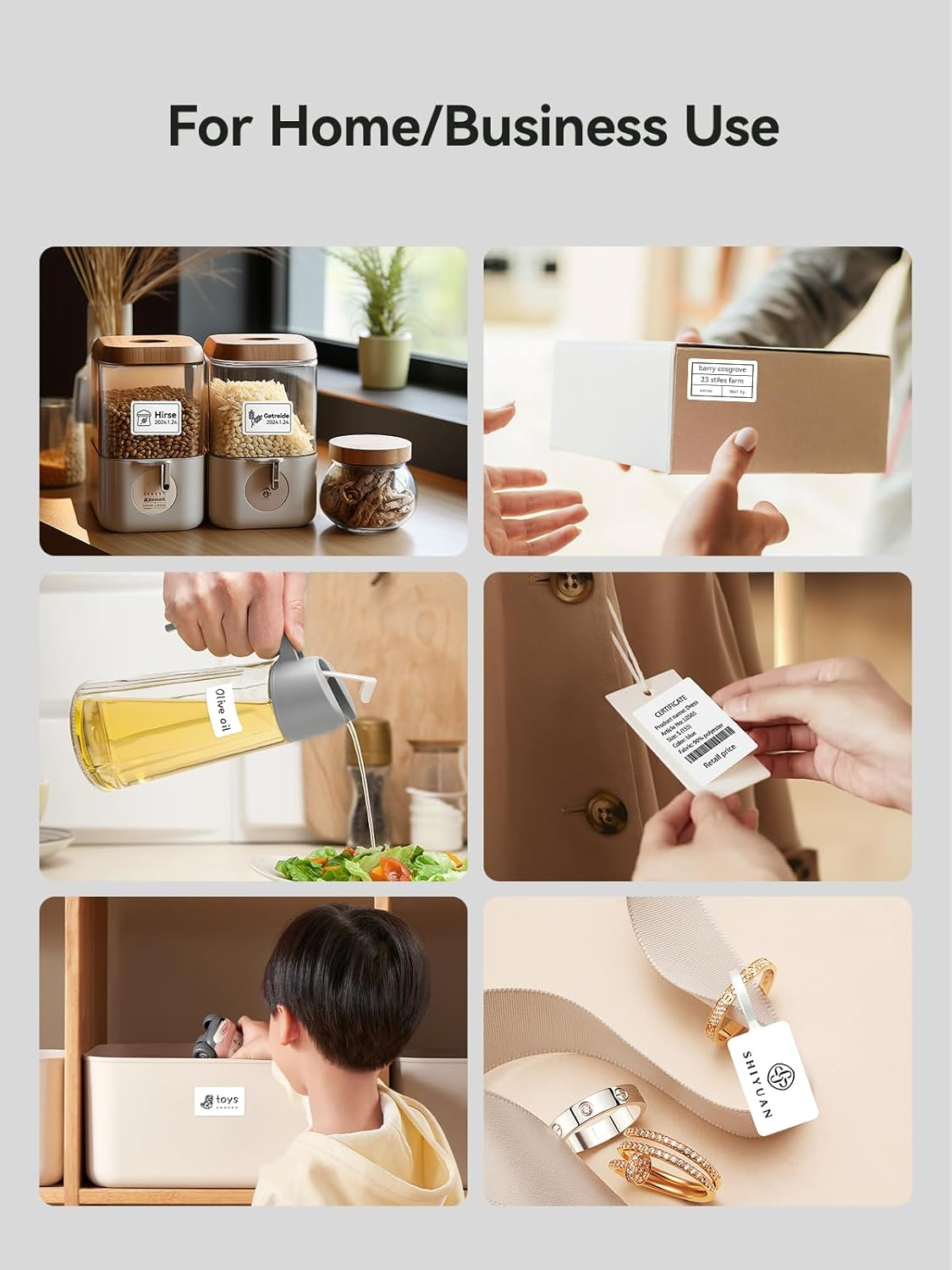 NIIMBOT B21 Inkless Label Maker, Portable Thermal Label Printer for Clothing, Address, Business, Compatible with Ios & Android, with 1 Pack 50X30Mm White Label, Black - Green image number 5