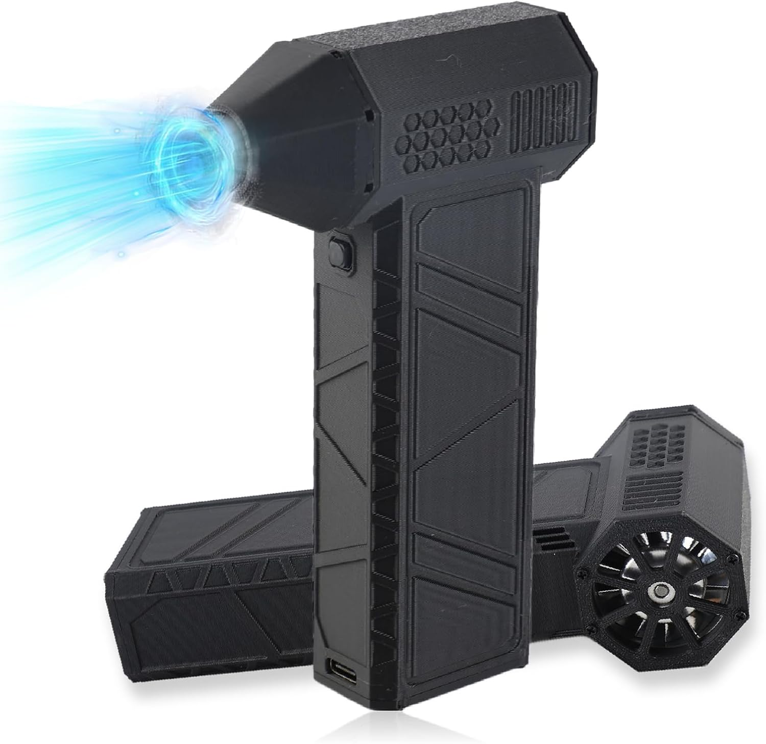 Jet Dry Blower, 3 Gear Adjustable Electric Air Duster, 300000RPM Jet Dry Mini Blower, 16000Mah Portable Air Blower Car Dryer Turbine Jet Blower for Car, Cleaning, Camping image number 2